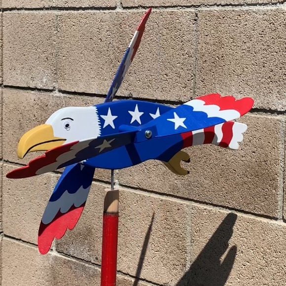 Patriotic Eagle Whirlygig Custom Made - Picture 6 of 8